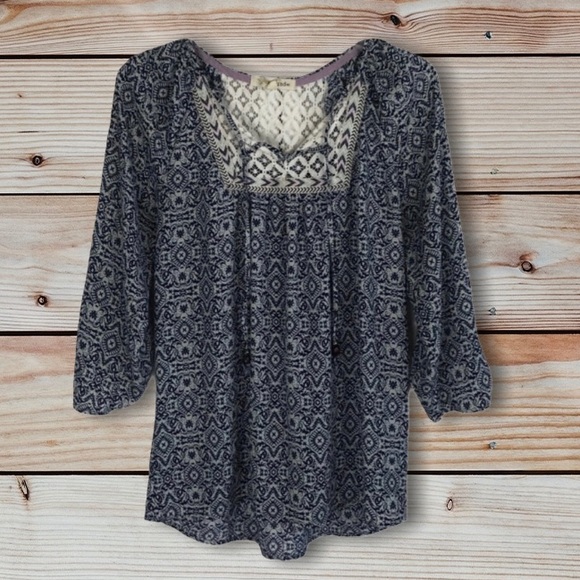 Rewind Tops - Rewind Boho Peasant Top